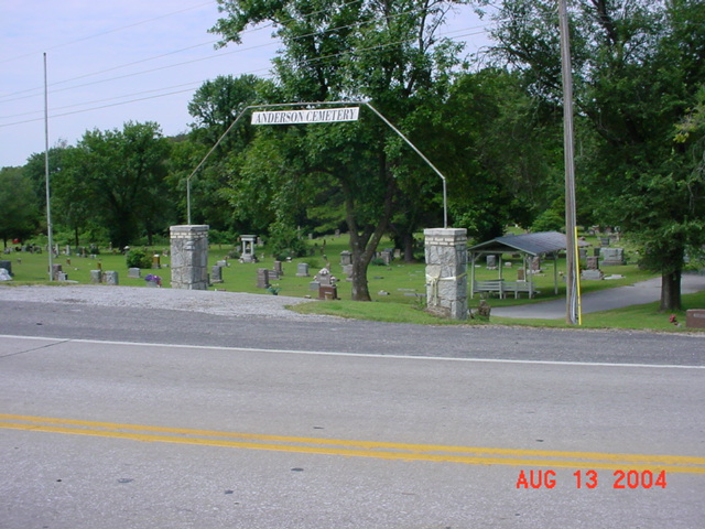 Anderson Cemetery sign 2