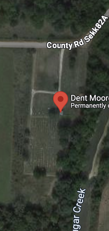 aerial view of cemetery